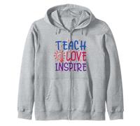 Enseignement, amour, inspiration, enseignant, rentrée scolaire Sweat à Capuche