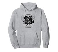 Enseignement de la caméra Lumineuse : Cadeau éducateur inspiré d'Hollywood Sweat à Capuche, Unisexe pour Adultes, Gris Chiné, XL