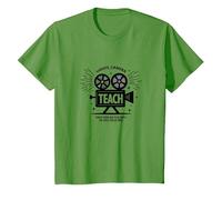 Enseignement de la caméra Lumineuse : Cadeau éducateur inspiré d'Hollywood T-Shirt, Enfant, Herbe, 2 Ans