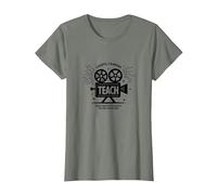 Enseignement de la caméra Lumineuse : Cadeau éducateur inspiré d'Hollywood T-Shirt, Femme, Vert Kaki chiné, XS