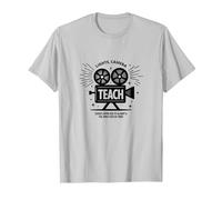 Enseignement de la caméra Lumineuse : Cadeau éducateur inspiré d'Hollywood T-Shirt, Homme, Argent, 3XL