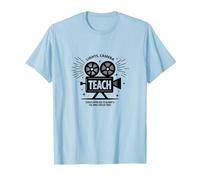 Enseignement de la caméra Lumineuse : Cadeau éducateur inspiré d'Hollywood T-Shirt, Homme, Bleu Céleste, XXL