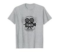 Enseignement de la caméra Lumineuse : Cadeau éducateur inspiré d'Hollywood T-Shirt, Homme, Gris Chiné, 3XL