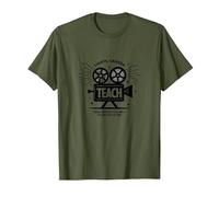 Enseignement de la caméra Lumineuse : Cadeau éducateur inspiré d'Hollywood T-Shirt, Homme, Olive, L