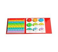 Enseignement De La Fraction Magnétique AI DS, Éducatif Et Polyvalent, 17,8x22cm / 7,01x8,66 Pouces, Ensemble De Démonstration De Fraction, Livre De Mathématiques D'apprentissage, Facile À Utiliser Et