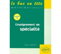 Enseignement De Spécialité - Terminale S