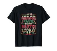 Enseignement des mathématiques Spread Christmas Cheer Funny Teacher T-Shirt Graphique avec Valeur