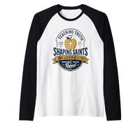 Enseignement drôle de Jésus chrétien Manche Raglan