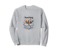Enseignement Hors des sentiers battus Inspiration éducative spéciale Sweatshirt, Unisexe pour Adultes, Gris Chiné, S