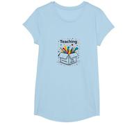 Enseignement Hors des sentiers battus Inspiration éducative spéciale T-Shirt, Fille, Bleu Céleste, M
