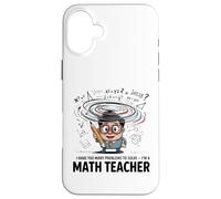 Enseignement mathématique inspirant Problème de mathématiques Problème Professeur de mathématiques Coque pour iPhone 16 Plus