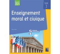 Enseignement moral et civique cycle 3 Programme 2024 + téléchargement - Pierre Hess - Retz Eds - Livre CD-ROM - Manuel CD
