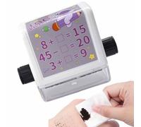 Enseignement numérique à rouleau - rouleau pour mathématiques, pédagogique avec 100 questions pratiques pour l'enseignement des mathématiques | Artefact arythmétique avec joint d'addition et de