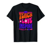 Enseigner Aimer Inspirer Éducation Positive T-Shirt