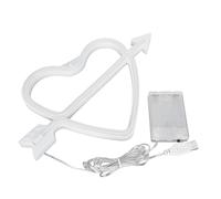 Enseigner au néon en forme de cœur Lumières roses romantiques Connexion USB Utilisation sûre Lumière néon LED pour la décoration de la pièce Fête au spa