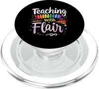 Enseigner avec brio Enseignant coloré PopSockets PopGrip pour MagSafe