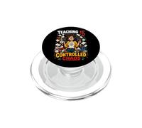 Enseigner C'est Le Chaos Contrôle - Design Humoristique PopSockets PopGrip pour MagSafe