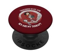 Enseigner, C'est Mon Travail Les koï sont ma thérapie PopSockets PopGrip Adhésif