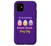 Enseigner de Bons œufs Tous Les Jours, Une Jolie professeure d'œufs de Pâques Kawaii Coque pour iPhone 11