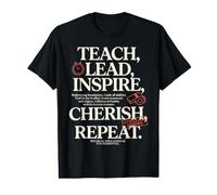 Enseigner, diriger, Inspirer, chérir Les héros de la e Gym répétée T-Shirt Graphique avec Valeur
