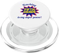 Enseigner en cinquième année est Mon Super Pouvoir, Mon Professeur drôle PopSockets PopGrip pour MagSafe
