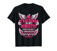 Enseigner est Mon ministère Enseignant chrétien Éducation à la Foi T-Shirt