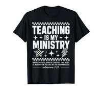 Enseigner est Mon ministère Enseignant chrétien Éducation à la Foi T-Shirt