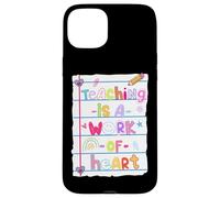 Enseigner est une œuvre de cœur Coque pour iPhone 15 Plus