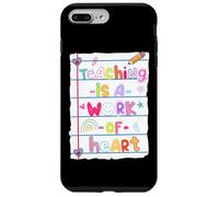 Enseigner est une œuvre de cœur Coque pour iPhone 7 Plus/8 Plus