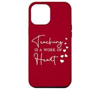 Enseigner est Une œuvre de cœur. L'appréciation des Enseignants est de Tout cœur Coque pour iPhone 12 Pro Max