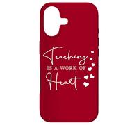 Enseigner est Une œuvre de cœur. L'appréciation des Enseignants est de Tout cœur Coque pour iPhone 17
