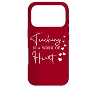 Enseigner est Une œuvre de cœur. L'appréciation des Enseignants est de Tout cœur Coque pour iPhone 17 Pro