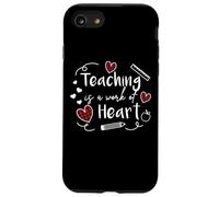 Enseigner est Une œuvre de cœur. L'appréciation des Enseignants est de Tout cœur Coque pour iPhone SE (2020) / 7/8