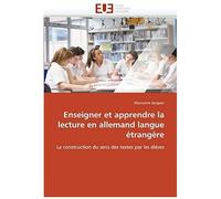 Enseigner Et Apprendre La Lecture En Allemand Langue Étrangère