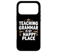 Enseigner la Grammaire est Mon Endroit Heureux Professeur de Langue Coque pour iPhone 17 Pro Max