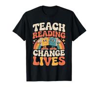 Enseigner la Lecture, Changer des Vies, Enseignant d'alphabétisation rétro T-Shirt