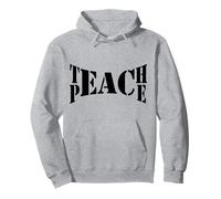 Enseigner la Paix Mots symboliques Sweat à Capuche