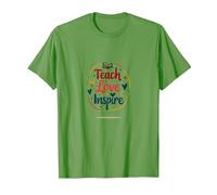 Enseigner l'amour Inspirer : Appréciation des Enseignants, Enseignants T-Shirt, Homme, Herbe, M