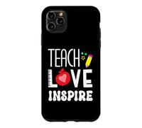 Enseigner l'amour Inspirer l'enseignant rentrée Scolaire Premier Jour de oque pour iPhone 11 Pro Max
