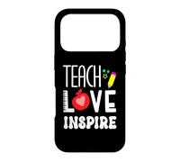 Enseigner l'amour Inspirer l'enseignant rentrée Scolaire Premier Jour de oque pour iPhone 17 Pro
