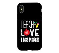 Enseigner l'amour Inspirer l'enseignant rentrée Scolaire Premier Jour de oque pour iPhone X/XS