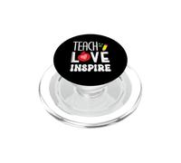 Enseigner l'amour Inspirer l'enseignant rentrée Scolaire Premier Jour de Classe PopSockets PopGrip pour MagSafe
