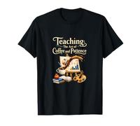 Enseigner l'art du café et la Patience Design T-Shirt