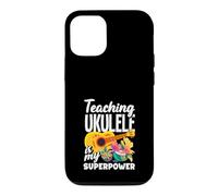 Enseigner Le ukulélé est Mon Super Joueur de Professeur de Musique Coque pour iPhone 12/12 Pro