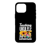 Enseigner Le ukulélé est Mon Super Joueur de Professeur de Musique Coque pour iPhone 16 Pro Max