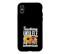 Enseigner Le ukulélé est Mon Super Joueur de Professeur de Musique Coque pour iPhone X/XS
