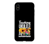 Enseigner Le ukulélé est Mon Super Joueur de Professeur de Musique Coque pour iPhone XS Max