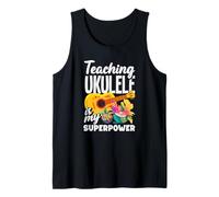Enseigner Le ukulélé est Mon Super Joueur de Professeur de Musique Débardeur