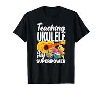 Enseigner Le ukulélé est Mon Super Joueur de Professeur de Musique T-Shirt