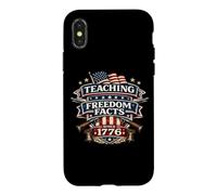 Enseigner Les Faits sur la liberté Depuis 1776 Maître d'histoire Patriotique Coque pour iPhone X/XS